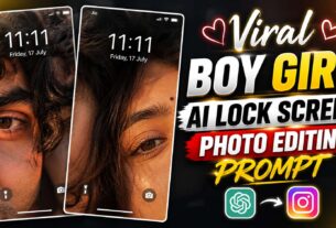 Viral Boy Girl AI Lock Screen Photo Editing Prompt