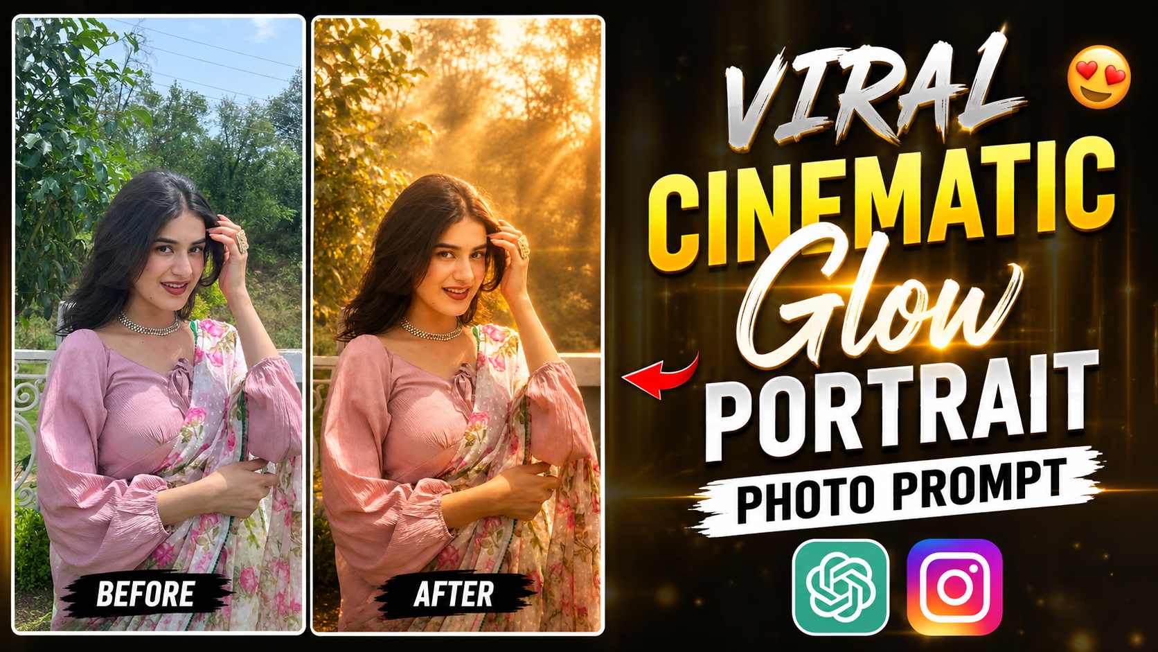 Create Viral Cinematic Glow Portrait with ChatGPT