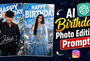 Happy Birthday Photo Editing Prompt – AI Birthday Poster