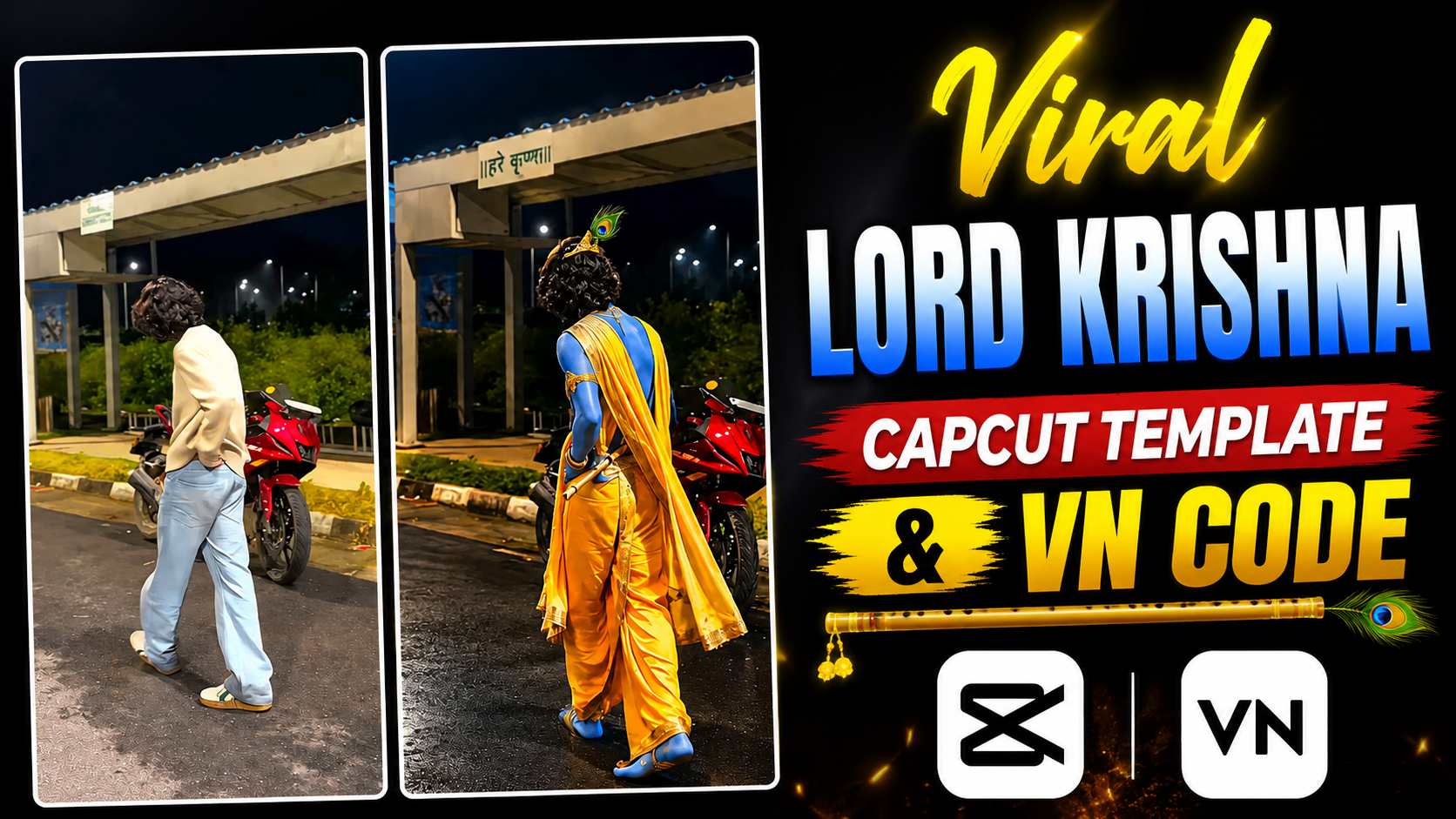 Lord Krishna CapCut Template – Trending Edit