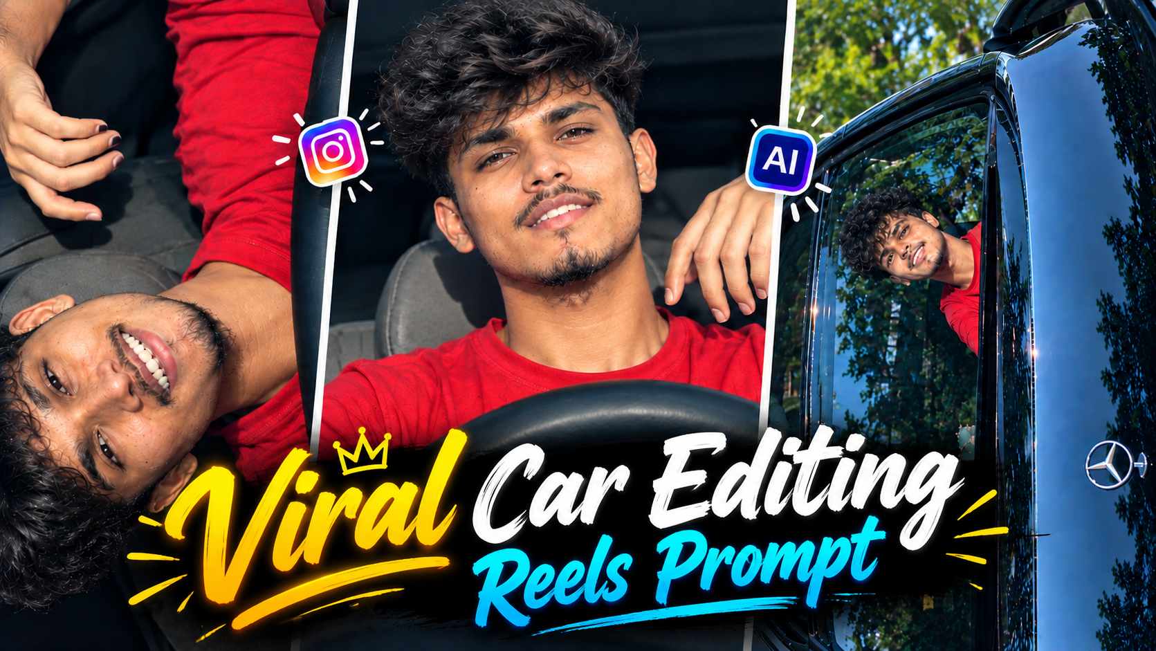 Trending Car Ai Video Editing Prompt | Pata Chalega Song Reels Editing