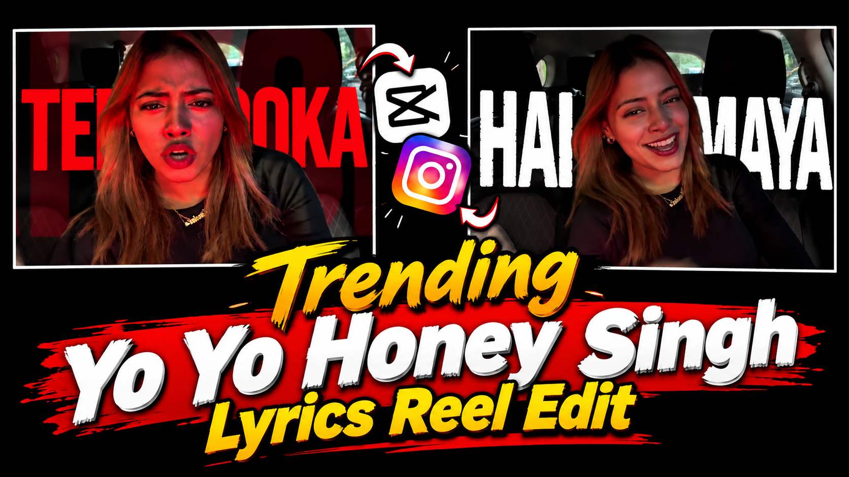 Yo Yo Honey Singh Song CapCut Template | Lyrics Reel Tutorial