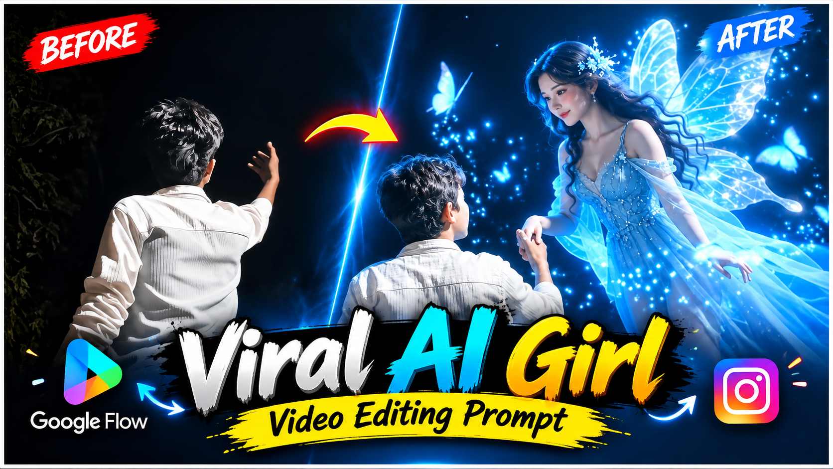 AI Girl Video Editing Prompt | Google Flow AI Reel Editing