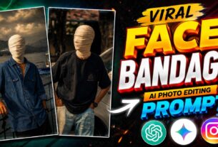 Face Bandage Viral Ai Photo Prompt | Face Bandage Prompt