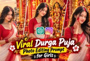 Durga Puja Photo Editing Prompt for Girls | ChatGPT AI